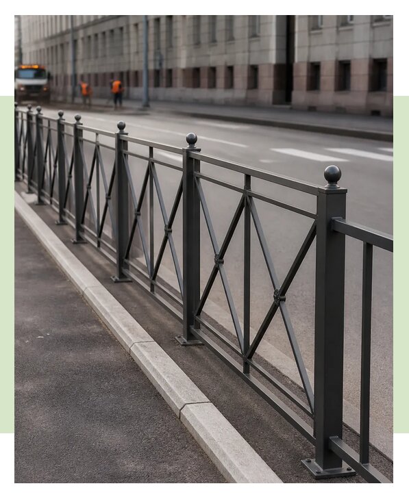 Пешеходные ограждения под ключ в Лангепасе по цене от 3232 р. | ЗаборЭксеперт-Лнг